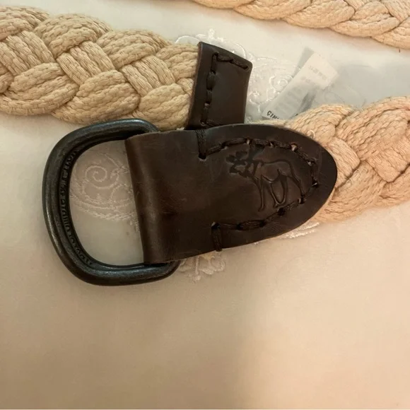 Y2K Vintage Abercrombie & Fitch Rope Braided Belt Moose S/ M New - Picture 10 of 12